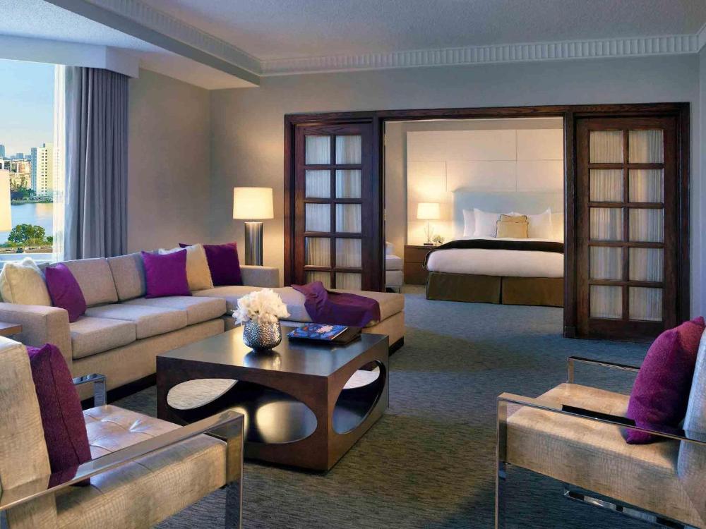 Presidential Suite with One King Bed and Living Room interior